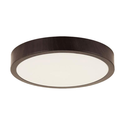 Plafonnier LED 18W Bois Wengé 28cm