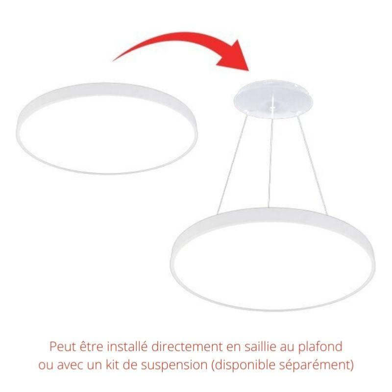 Plafonnier LED Blanc 30W 40cm - Silamp France