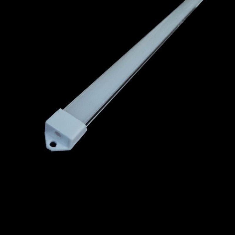 Profilé Aluminium 1m pour Ruban LED avec Cache Blanc Opaque - SILAMP