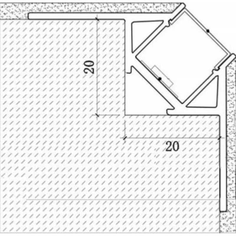 Profilé Aluminium encastré angulaire 1m pour Ruban LED Couvercle Blanc Opaque - Silamp France