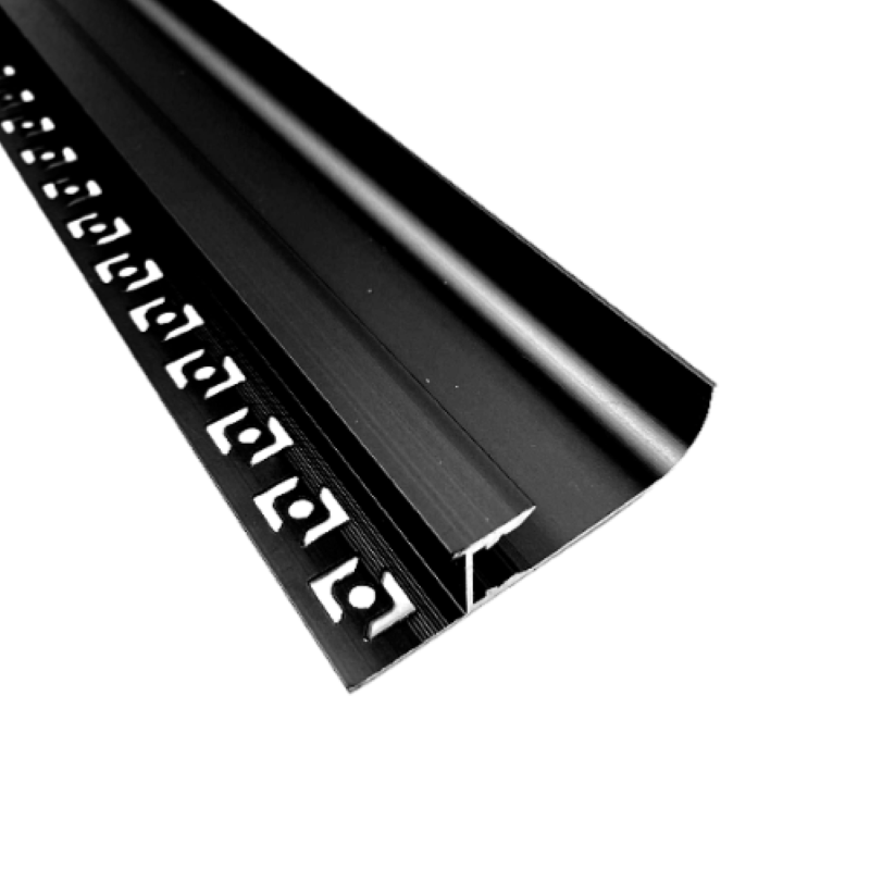 Profilé Aluminium Noir 2m pour Ruban LED - Silamp France