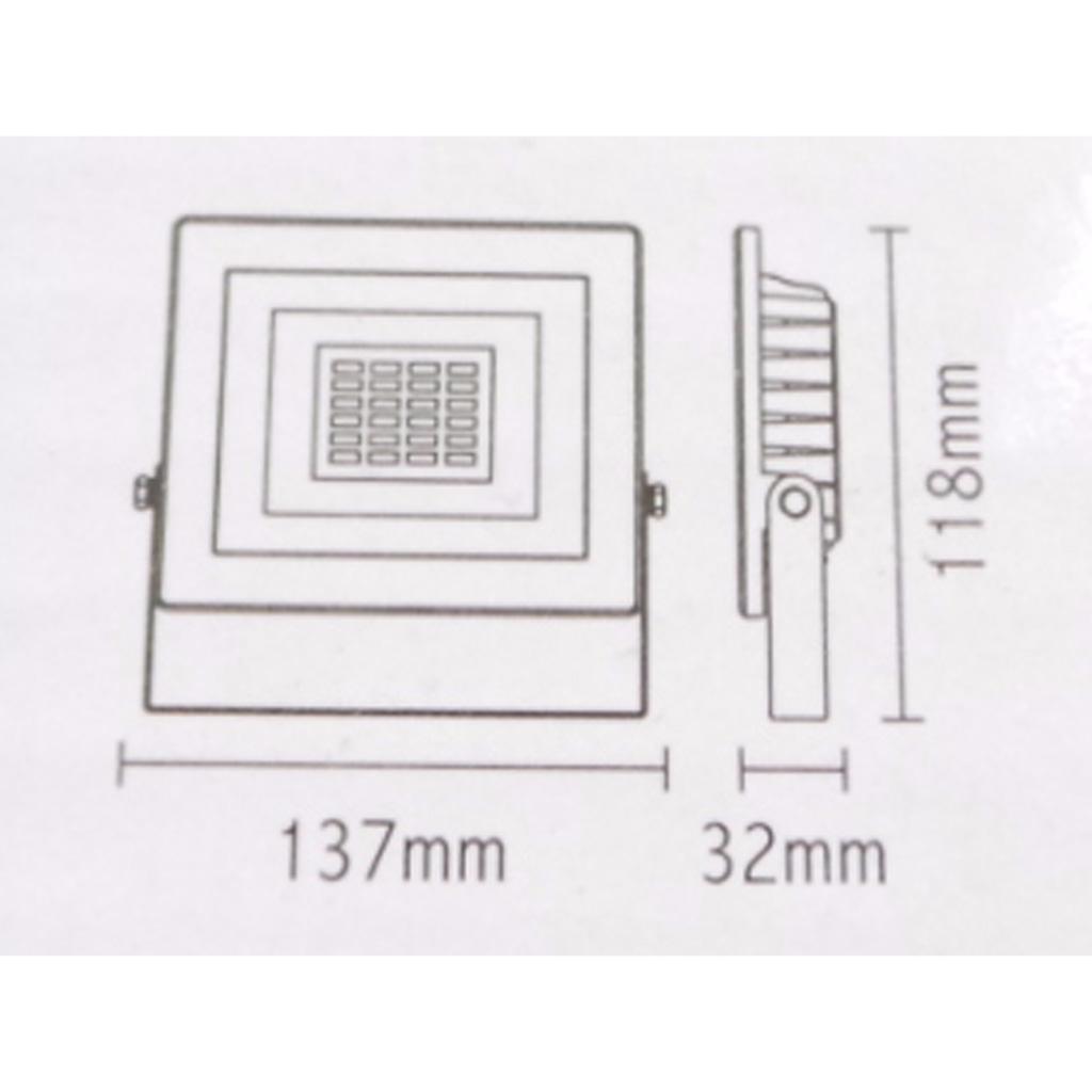 Projecteur LED 10W Extérieur IP65 Plat Blanc - Silamp France