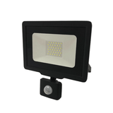 Projecteur LED 50W Détecteur de Mouvement Crépusculaire Extra Plat IP65 NOIR