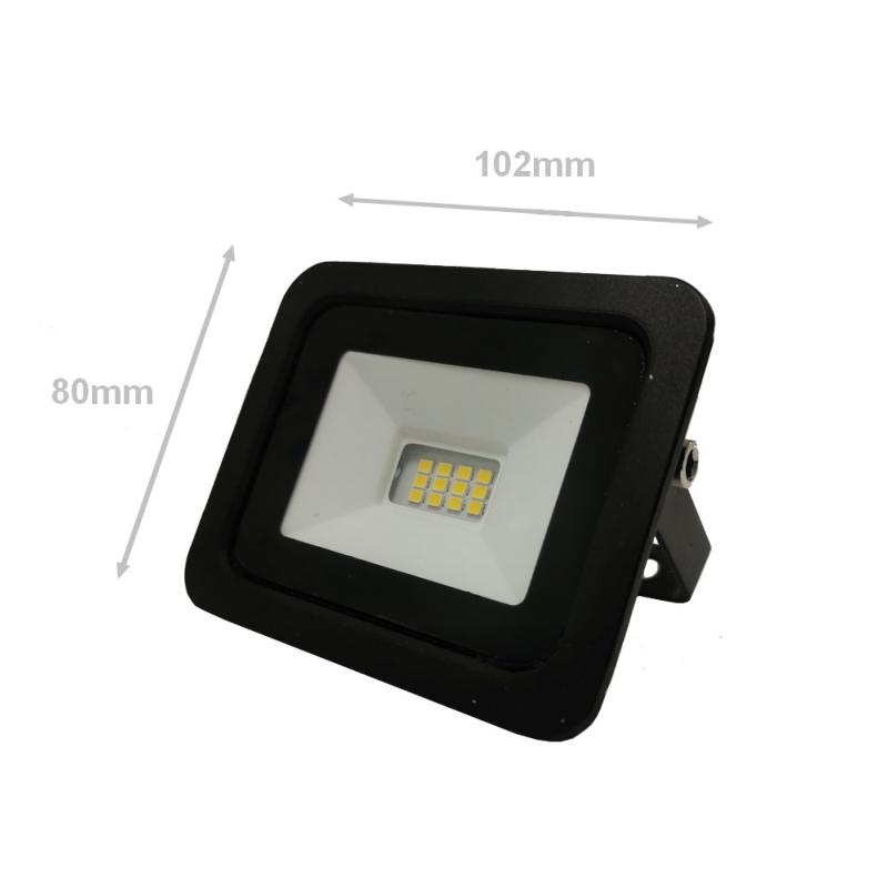 Projecteur LED Extérieur 10W IP65 Noir (Pack de 10) - Silamp France