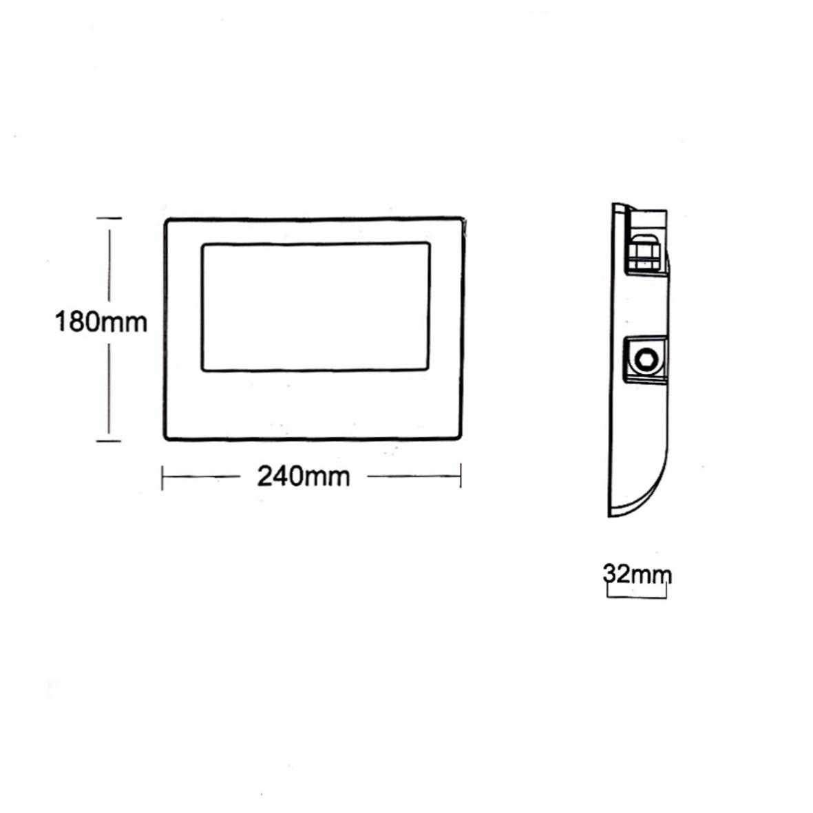 Projecteur LED Extérieur 50W IP65 - BLEU GRIS (Pack de 10) - Silamp France