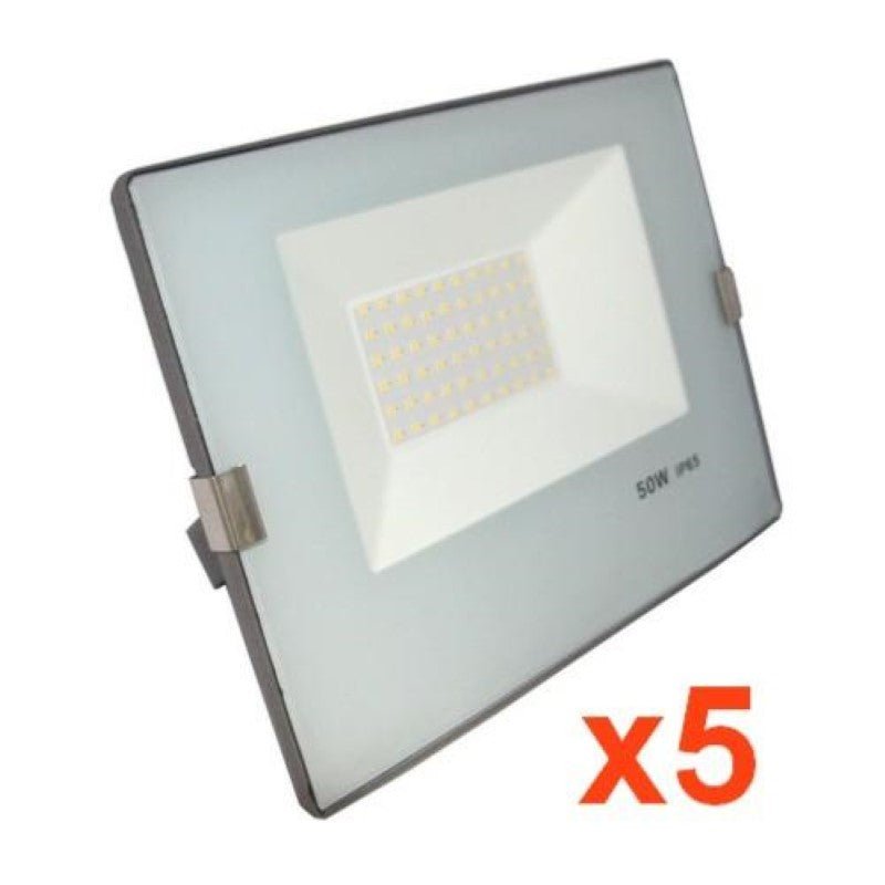 Projecteur LED Extérieur 50W IP65 - BLEU GRIS (Pack de 5) - Silamp France