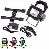 Projecteur LED Rechargeable 10W Portable IP65 ROUGE