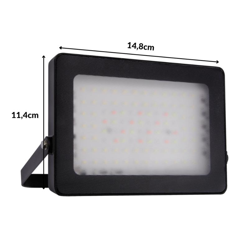 Projecteur LED RGBW 20W IP65 Noir - Silamp France