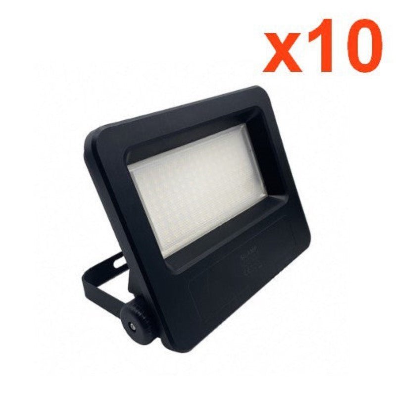 Projecteurs LED Extérieur 50W IP65 NOIR (Pack de 10) - Silamp France