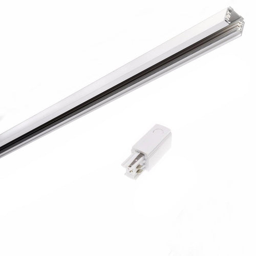 Rail Triphasé pour Spot LED 1m BLANC