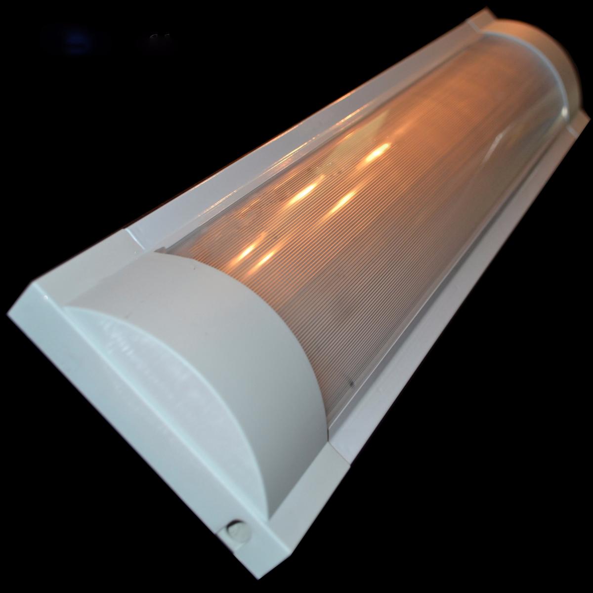 Réglette double pour Tubes LED 120cm T8 Réflecteur Opaque - Silamp France