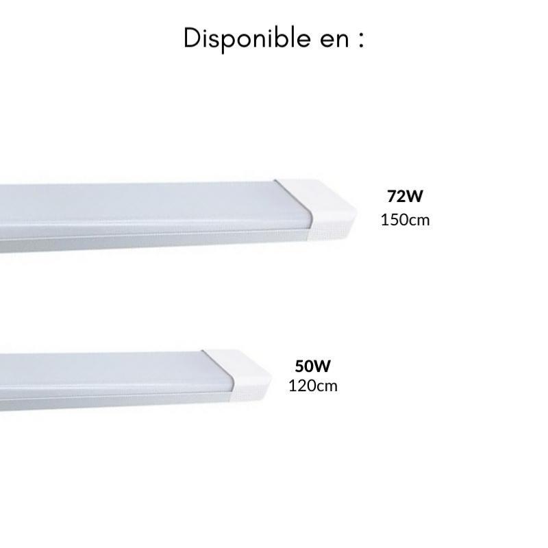 Réglette LED 150cm 72W (Pack de 30) - Silamp France