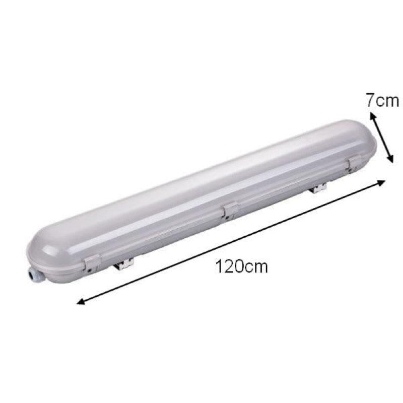 Réglette LED étanche 120cm 40W IP65 avec détecteur - Silamp France