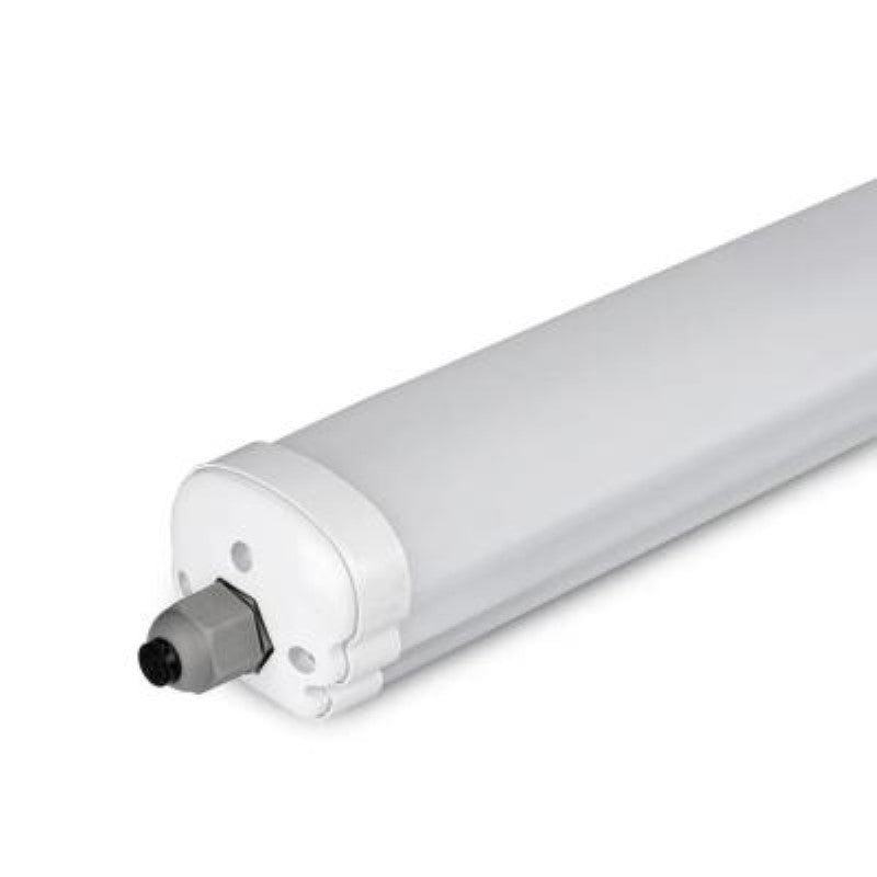 Réglette LED étanche 150 Cm, 46.5W, IP66, 120 Lm/W, Blanc Chaud 2300K-3500K - Pour Garage, Atelier, Extérieur Couvert