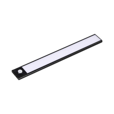 Réglette LED Rechargeable USB 30cm 1,5W Noire avec Détecteur de mouvement
