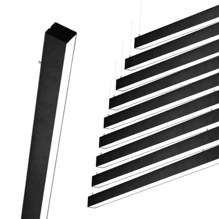 Réglette Suspendue LED Large 120cm 35W Noir (Pack de 10)