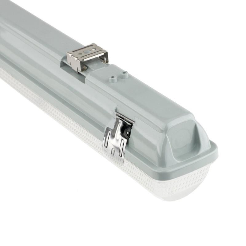 Kit de Réglette LED étanche Double pour Tubes T8 120cm IP65 (2 Tubes Néon LED 120cm T8 36W inclus)
