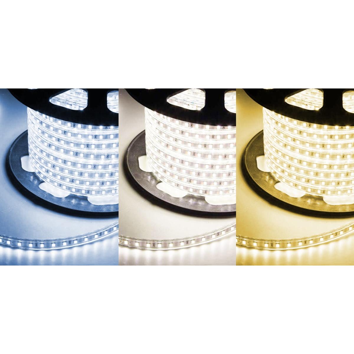 Ruban LED a Pile,Sunboia 2M Ruban LED à Pile Étanche IP65 imperméable 5050  60 LEDs Bande Lumineuse LED Strip éclairer pour Miroir Salon Armoire