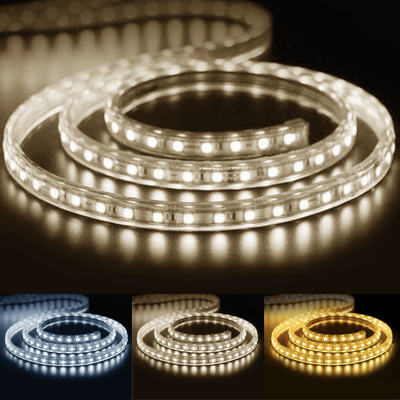 Ruban LED 220V 5050 IP65 60LED/m (Vendu sur mesure au mètre)