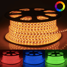 Ruban LED 220V RGB Recoupable 5050 IP65 50M 60LED/m + Télécommande