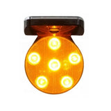 Signalisation Magnétique 6LED Solaire Jaune Sans Synchro