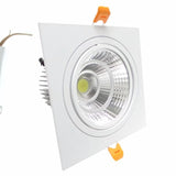 Spot Encastrable LED COB Carré Orientable 12W 80°