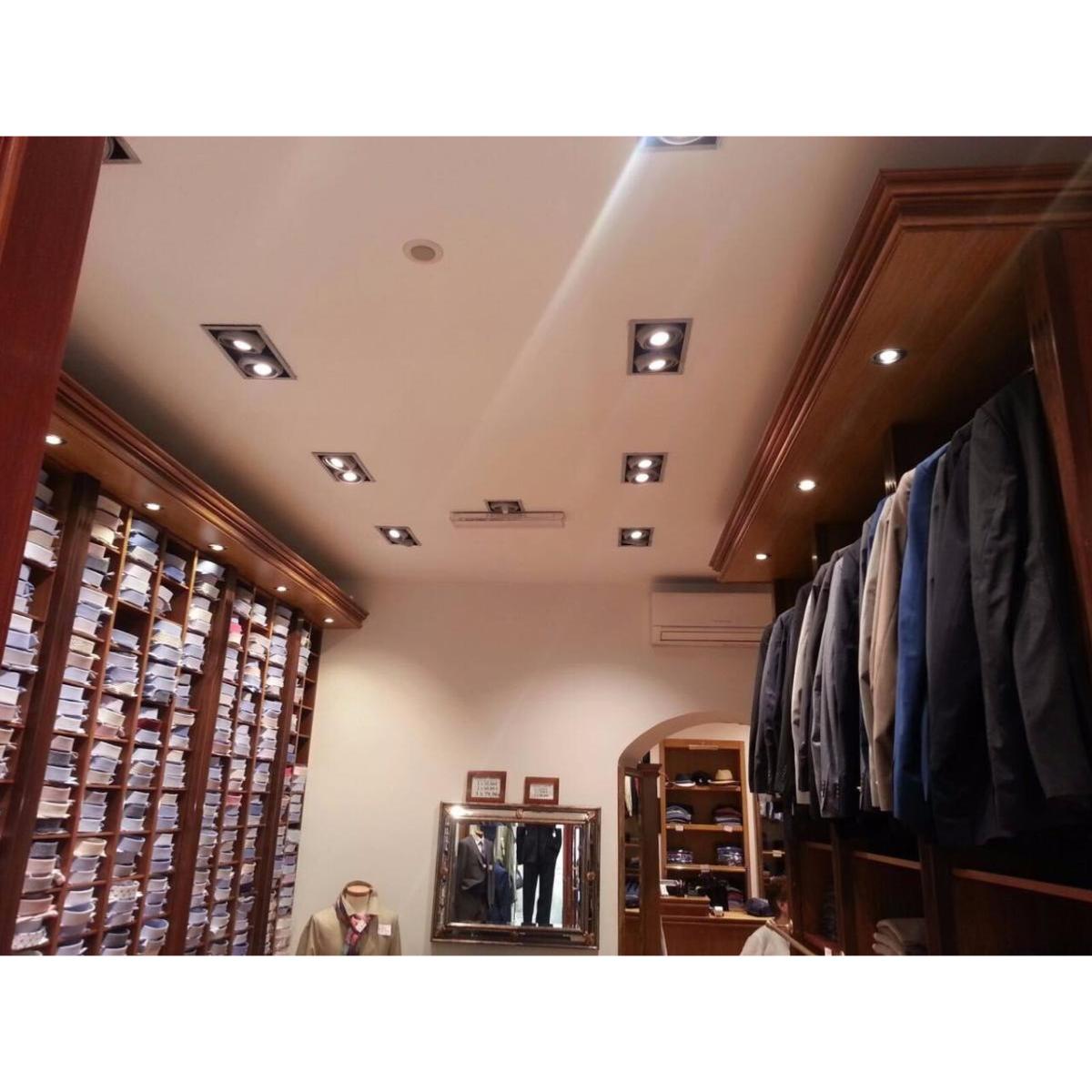 Spot LED Double Orientable Dimmable Blanc/Noir 2x9W 120° - Silamp France