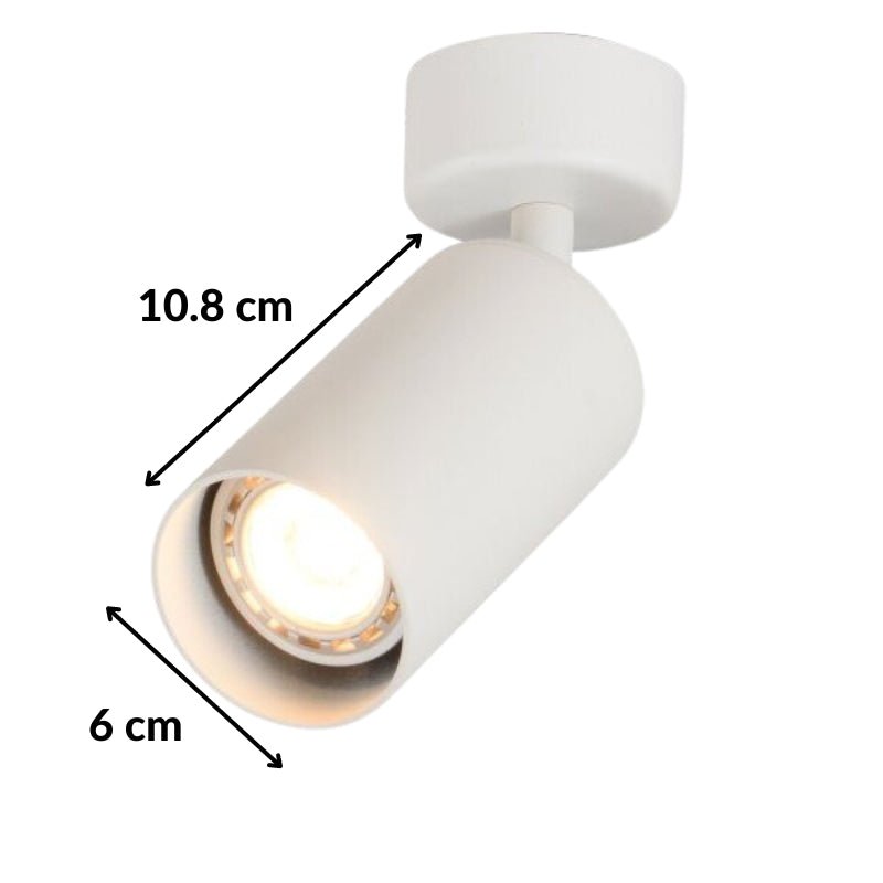 Spot LED en saillie Blanc Orientable pour Ampoule GU10/MR16 - Silamp France
