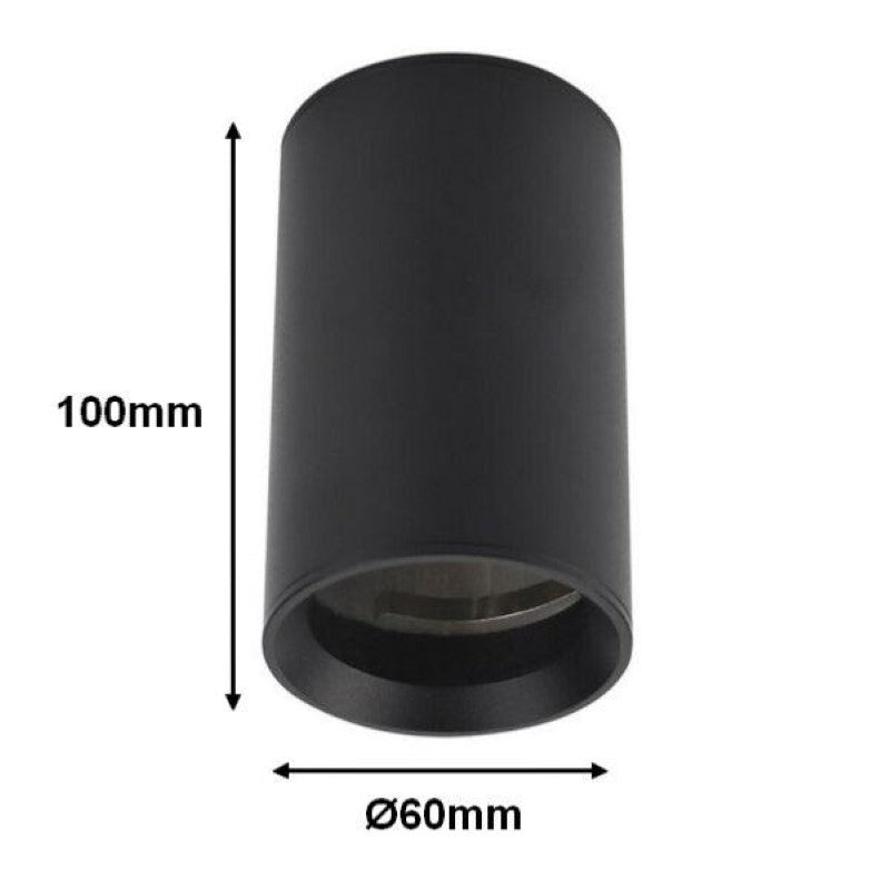 Spot LED en saillie NOIR pour ampoule GU10 - Silamp France