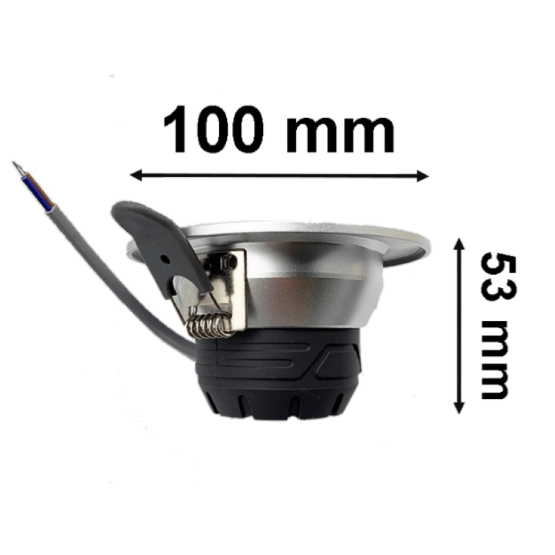 Spot LED Encastrable 6W Rond ARGENT - Silamp France