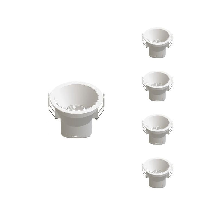 Spot LED Encastrable 9W IP44 Dimmable Blanc CCT Ø85mm - 3000K/4000K/6500K (Pack de 5)