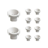 Spot LED Encastrable 9W IP44 Dimmable Blanc CCT Ø85mm - 3000K/4000K/6500K (Pack de 10)