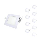 Spot LED Encastrable Carré BLANC 6W (Pack de 10)