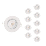 Spot LED Encastrable Étanche Rond 5W Blanc (Pack de 10)