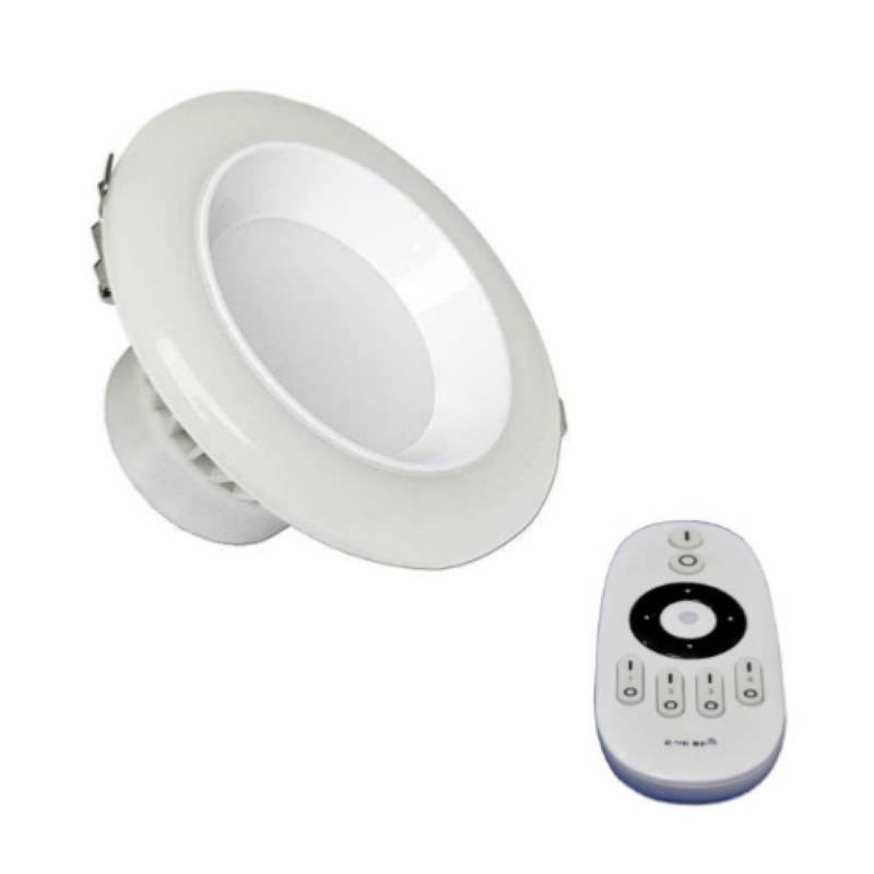 Spot LED Encastrable Lumière Variable 12W avec Télécommande - Silamp France