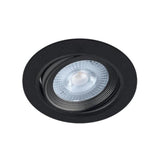 Spot LED Encastrable Orientable 5W Rond Noir SMD