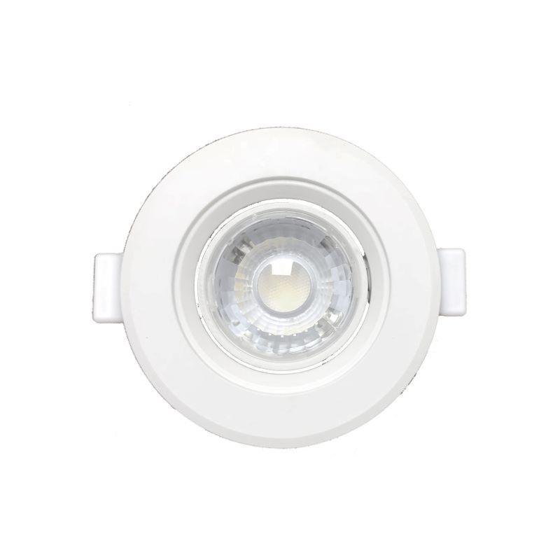 Spot LED Encastrable Orientable Rond Blanc 8W (Pack de 10) - Silamp France