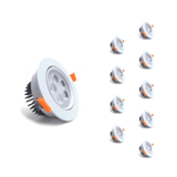 Spot LED Encastrable Rond 5W 80° Orientable (Pack de 10)