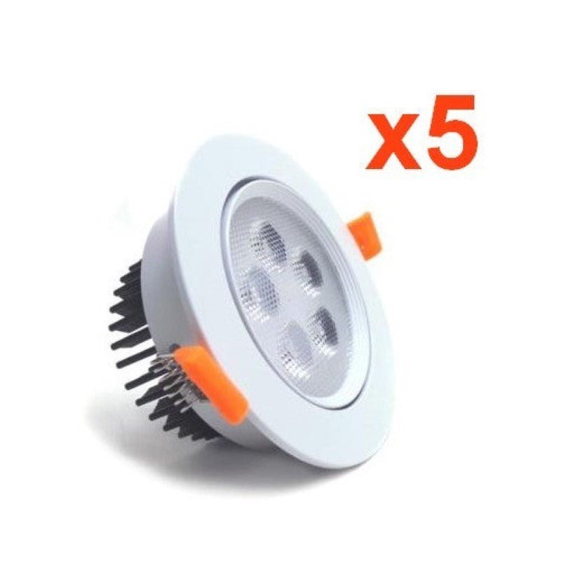 Pack De 10 Spots LED Extérieur Encastrables GU10 - IP65 - Éclairage Jardin, Allée, Piscine - SILAMP