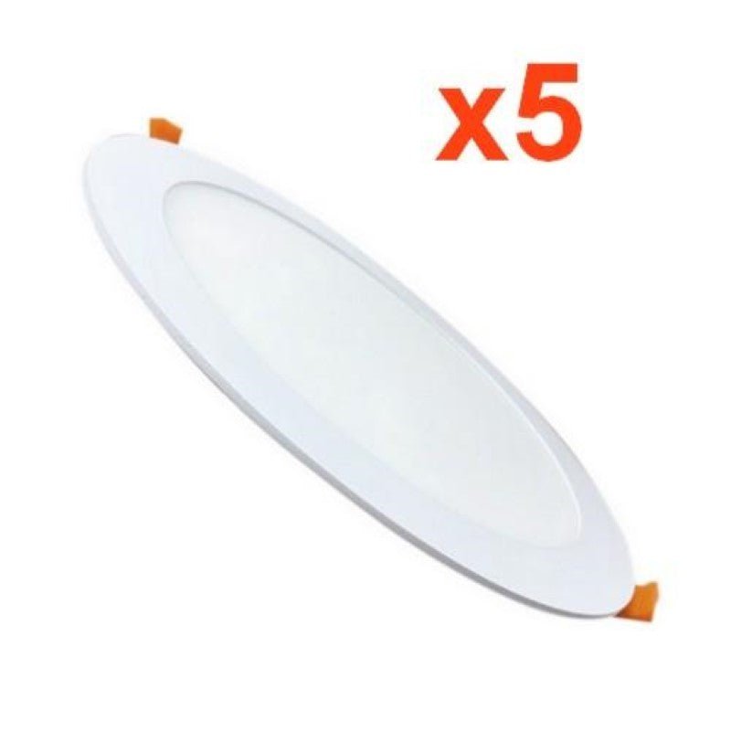 Spot LED Encastrable Rond BLANC 24W Ø225mm (Pack de 5) - Silamp France