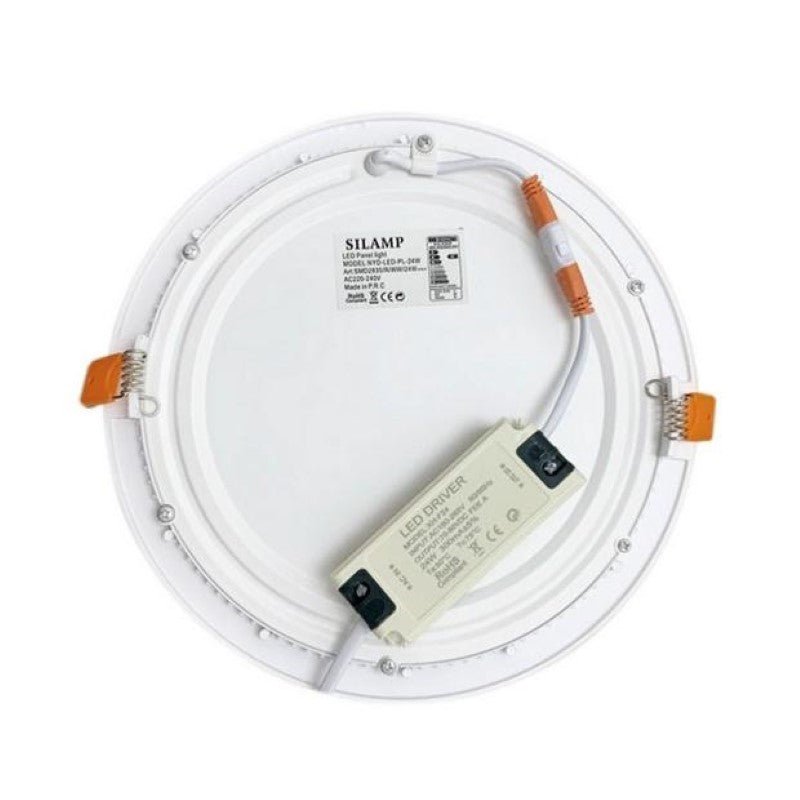 Spot LED Encastrable Rond BLANC 24W Ø225mm (Pack de 5) - Silamp France