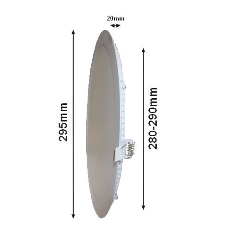 Spot LED Extra Plat Rond 24W Blanc - Silamp France