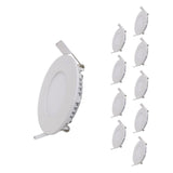 Spot LED Extra Plat Rond 6W Blanc (Pack de 10)