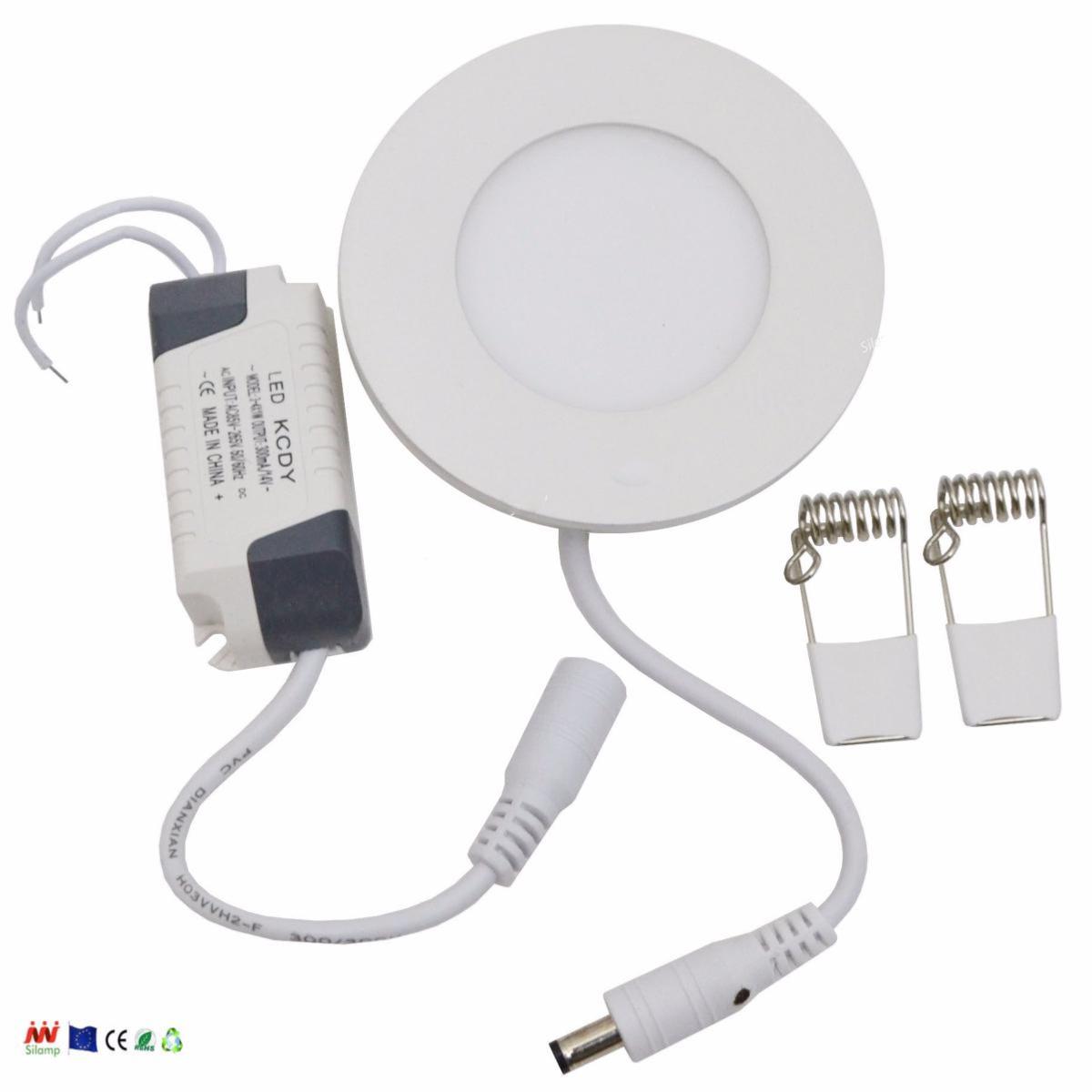 Spot LED Extra Plat Rond BLANC 3W (Pack de 5) - Silamp France
