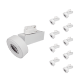 Spot LED sur Rail 12W 38° Monophasé BLANC (Pack de 10)