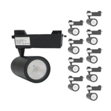Spot LED sur Rail 30W 80° Monophasé NOIR (Pack de 10)