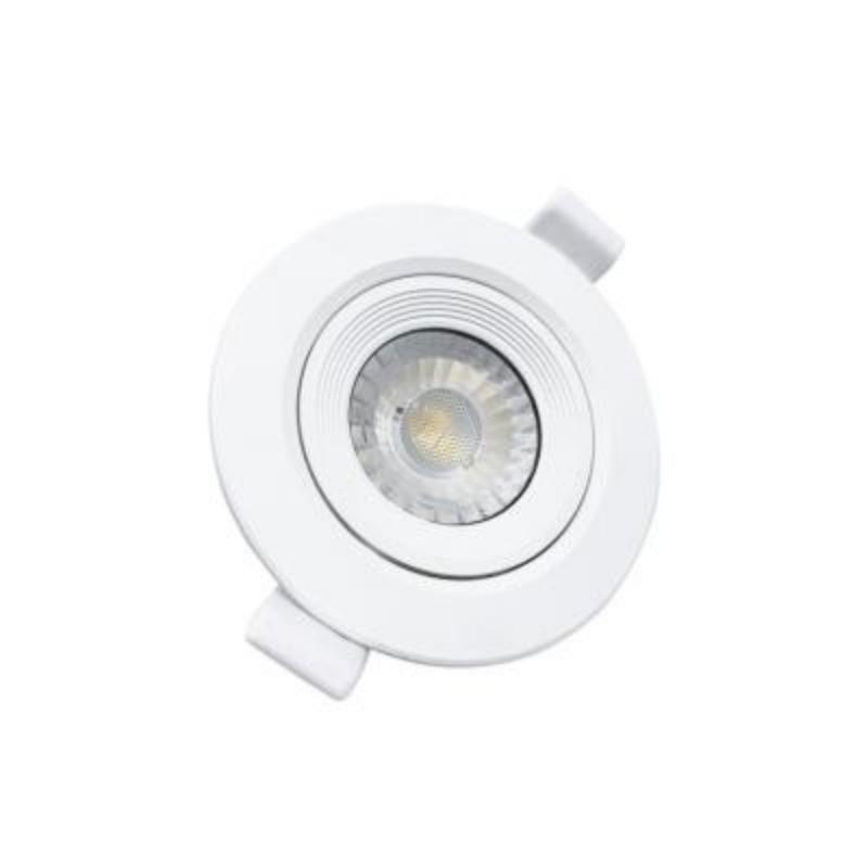 Plafonnier LED 5W encastrable blanc branchement 220V