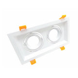 Support Spot GU10 LED Encastrable Double Projecteur