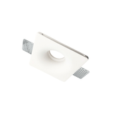 Support Spot GU10 LED Carré Blanc Ø120mm