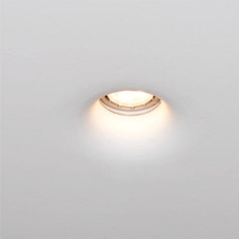 Support Spot GU10 LED Carré Blanc Ø120mm - Silamp France